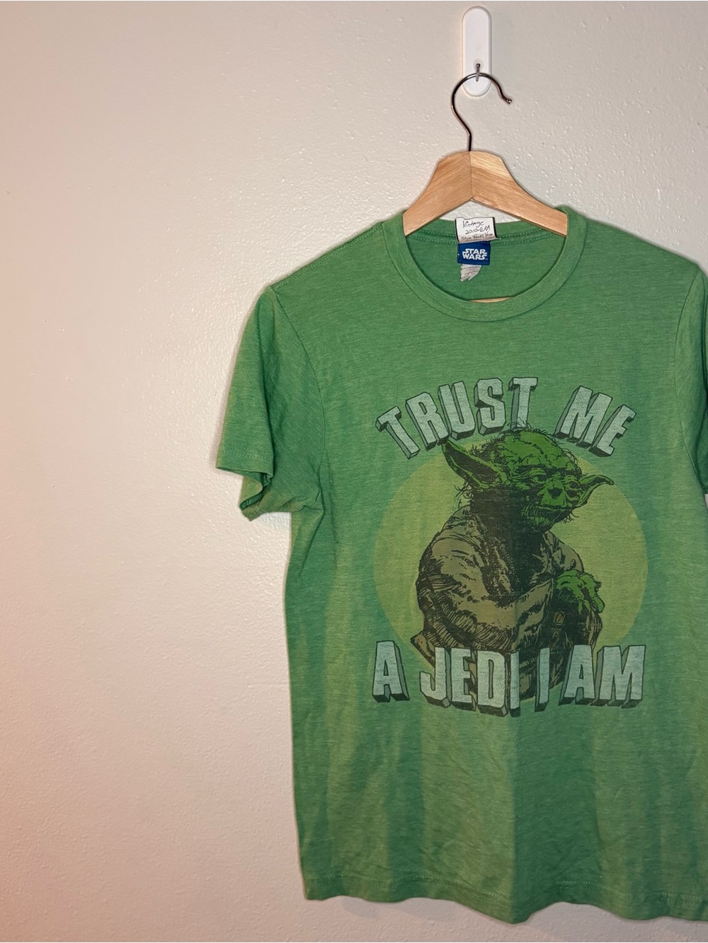 Star Wars Green Yoda Graphic Tee with Light Green Accents
